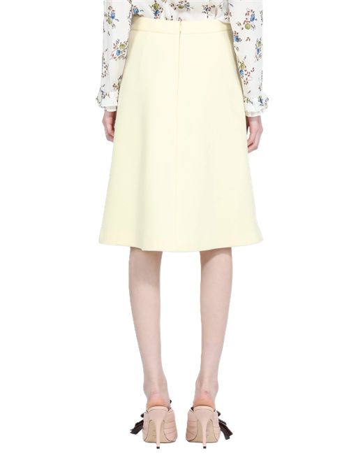 N°21 Satin Pencil Skirt giallo burro N.21 | C051 - 3100 - 3942GIALLO CHIARO MELANGE